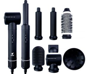 Secador de pelo thulos 7 en 1 th - by25 color negro 1400w