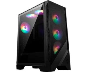 MSI MAG FORGE 120A AIRFLOW carcasa de ordenador Midi Tower Negro, Transparente