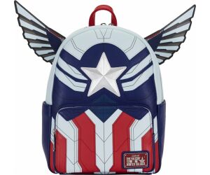 Mini mochila loungefly marvel falcon capitán américa cosplay
