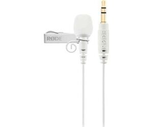 Microfono rode lavalier go white jack 3.5mm trs - 110db - omnidirectional - blanco