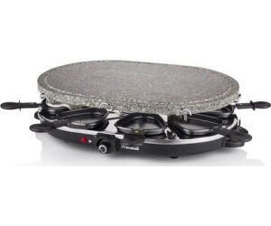 Parrilla Princess Stone 8 Oval & Raclette 162720/ 1200W/ Tamaño 43*30cm