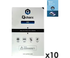Laminas de proteccion frontales para tablet qcharx hidrogel hd  qx1 10 unidades