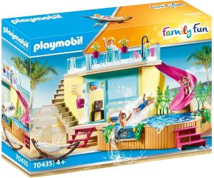 Playmobil bungalo con piscina