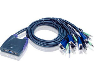 Aten CS64US interruptor KVM Azul