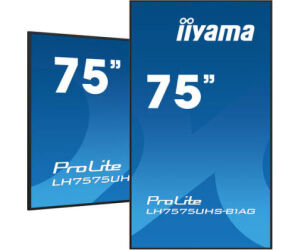 Monitor Iiyama 75" (lh7575uhs-b1ag) 3840x2160 / 4k Uhd / 24/7 / 500 Cd/m / 8ms / Dp / 3xhdmi / Micro Sd Slot /  E-share /iisignage 2  / Rj45 / Sdm Slot Pc / Android 11.0