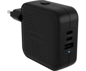 HyperÂ® HyperjuiceÂ® 70w Usb-c Gan Travel Charger (3c+1a) - Black