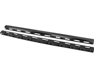 Panel Organizador De Cables Vertical Rack 19" 47u Suelo Negro 2 Piezas