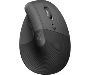 Mouse raton vertical logitech lift 6 botones 4000 dpi wireless inalambrico grafito