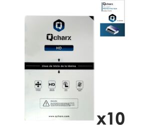 Laminas de proteccion frontales para tablet qcharx hidrogel hd qx1 lite 10 unidades