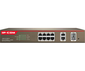 IP-COM Networks S3300-10-PWR-M switch Gestionado L2 Fast Ethernet (10/100) Gris EnergÃ­a sobre Ethernet (PoE)