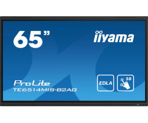 iiyama PROLITE TE6514MIS-B2AG Pantalla plana para seÃ±alizaciÃ³n digital 165,1 cm (65") LCD Wifi 435 cd / mÂ² 4K Ultra HD Negro Pantalla tÃ¡ctil Procesador incorporado Android 24/7