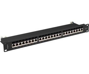 Patch Panel Lanberg 24 Puertos 1u 19? Cat.7 Ftp Negro