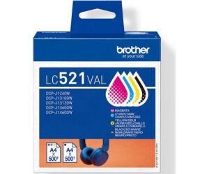 Multipack brother lc521val negro - cian - magenta - amarillo