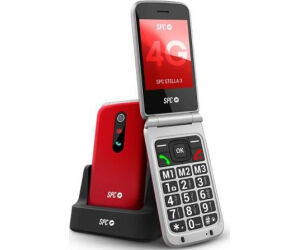 Teléfono Móvil SPC Stella 3 para Personas Mayores/ 4G/ Rojo