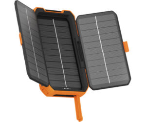 POWER BANK RUGERIZADO DE ENERGIA SOLAR XR-203 10000mAh NEGRO/NARANJA XTORM