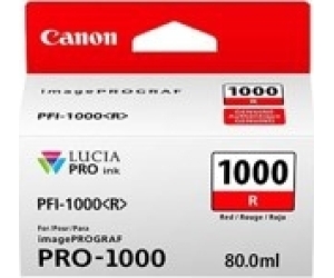 Cartucho canon pfi - 1000r rojo pro - 1000