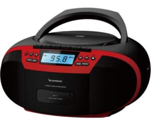 Radio CD Sunstech CXUM54BTRD/ Rojo