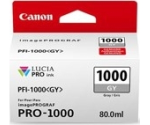 Cartucho canon pfi - 1000gy gris pro - 1000