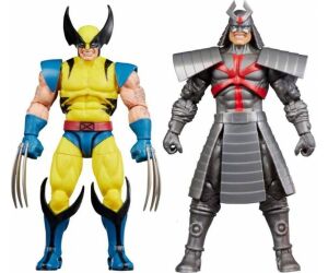 Pack 2 figuras hasbro marvel legends gamerverse wolverine vs silver samurai