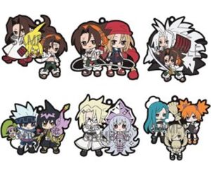 Accesorio de colgante llavero megahouse rubber mascot shaman king set de 6