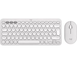 Teclado + mouse logitech pebble 2 combo inalambrico blanco