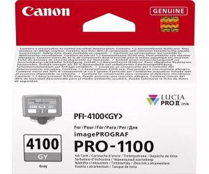 Cartucho canon pfi - 4100gy gris