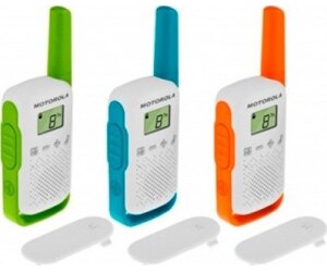 Pack 3 Walkie Talkie T42 Verde/azul/naranja T42 Motorola 59t42triplepack