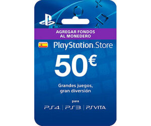 Tarjeta prepago monedero sony playstation live card 50 euros