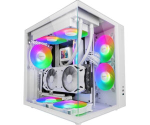 Caja Semitorre Atx Mcv-one Frgb Blanco Mars Gaming