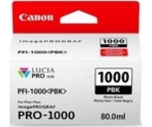 Cartucho canon pfi - 1000 pbk foto negro pro - 1000