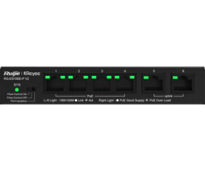 SWITCH RUIJIE REYEE RG-ES106D-P V2 10/100 6p POE AF/AT