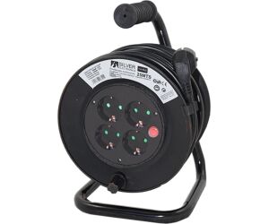 Regleta alargadera enrollacables 4 tomas - 15m - 16a - 250v - 3x1.5mm - color azul