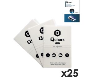 Laminas de proteccion frontales qcharx hidrogel hd qx1 lite 25 unidades