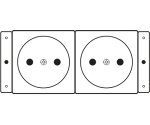 Kramer Electronics TS-2DE toma de corriente