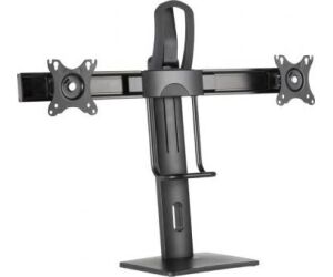 Soporte de Sobremesa con Contrapeso para 2 Monitores Aisens DT27TSR-065/ Giratorio/ Inclinable/ hasta 6kg