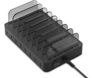 Estacion de carga conceptronic ozul02b pd 6 x usb tipo a - 2 x usb tipo c - 75w