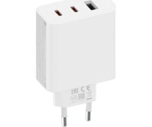 CARGADOR PARED 67W 2x USB-C + USB-A BLANCO XIAOMI