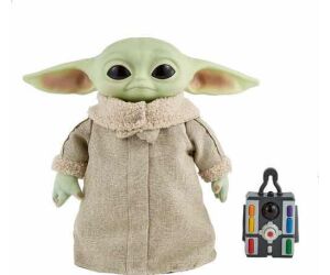 Peluche mattel el mandaloriano star wars baby yoda con control remoto