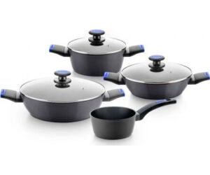 Pack Batería de Cocina Monix Martín Berasategui/ Cazo Ø16cm/ Cacerolas Ø20 - 24 - 28cm/ Aluminio Forjado/ Apta para Inducción