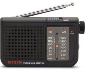Radio Portátil Aiwa RS-55BK/ a Pilas/ Negra