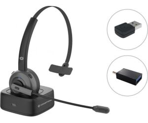 Auricular conceptronic bluetooth polona03bda con base de carga headset mono