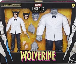 Set figuras hasbro marvel legends series wolverine path & hulk