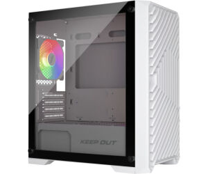 Caja Microatx Xc-220 Glass Argb Blanco Keepout