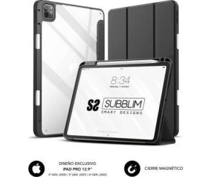 Funda Tablet Clear Shock Ipad Pro 12.9'' 2020/2021/2022 Negro Subblim