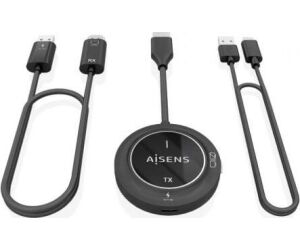 Cargador Hdmi Inalambrico Aisens 1080p 30m Negro