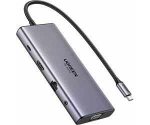 Hub Ugreen 11en1 Usb-c A Hdmi+vga+usb-c+usb-a