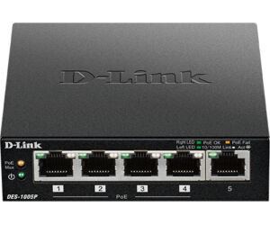 D-LINK SWITCH 5 PUERTOS 10/100 (1 PoE)