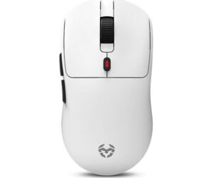 KROM KLEVER Raton gaming superligero wireless Blco