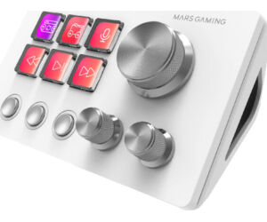 Plataforma De Control 6 Teclas + 3 Ruedas Msd-two Blanco Mars Gaming
