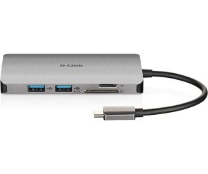 D-link Docking Station Usb-c 6 En 1 Con Lector Tarjetas/suministro Electrico